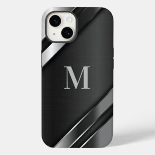 Metallic Texture Monogram Case-Mate iPhone 14 Hülle