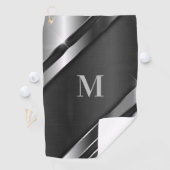 Metallic Texture Monogram Golfhandtuch (Insitu)