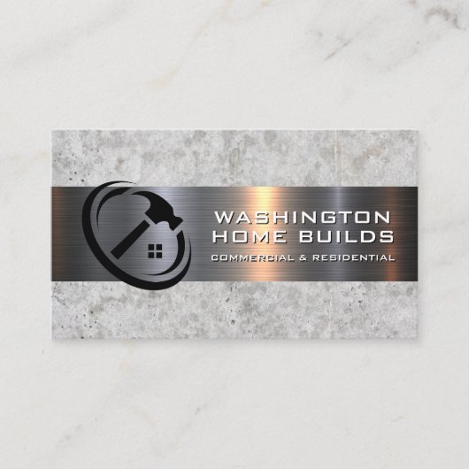 Metallic | Tools | Baufahrzeug Visitenkarte (Vorderseite)