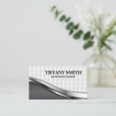 Metallic Weave Pattern | Metallwellenmuster Visitenkarte (Stehend Vorderseite)