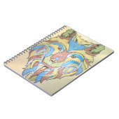 Metallic-Wolf-Notebook Notizblock (Linke Seite)