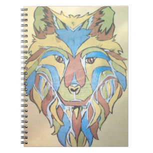 Metallic-Wolf-Notebook Notizblock