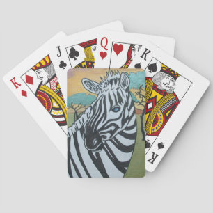 Metallic Zebra Playing Cards Spielkarten