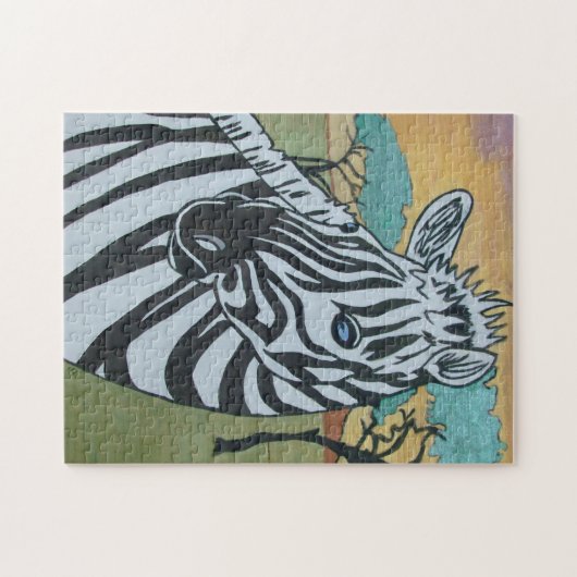 Metallic Zebra Puzzle (Horizontal)