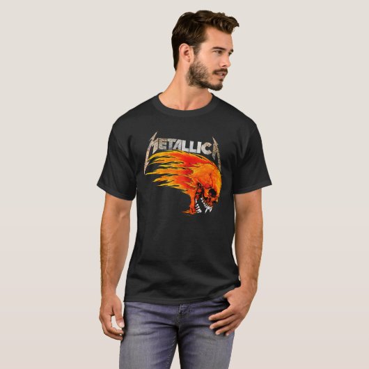 Metallica Flaming Skull Graphic Tee 💀🔥 (Vorne ganz)