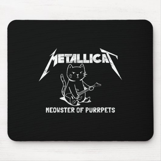 Metallicat Meowster of Purpets - Funny Cat 1 Mousepad (Vorne)