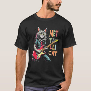 Metallicat T-Shirt Rock Music Apparel Electric Gui