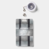 Metallinspiriertes Angestellt-Abzeichen Ausweis (Front with Retractable)