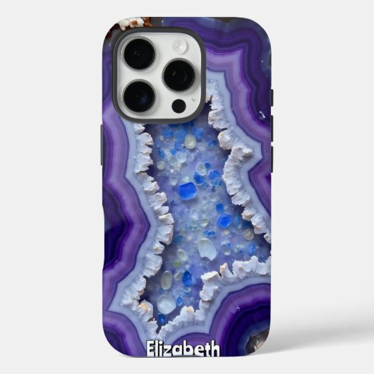 Metallisch Abstrakt in Regalfarben Case-Mate iPhone Hülle (Rückseite)