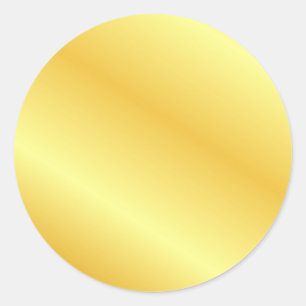 Metallisch aussehende falsche Gold benutzerdefinie Runder Aufkleber