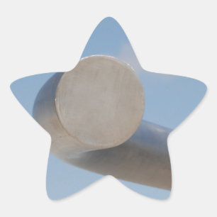 Metallisch blaue Himmel Stern-Aufkleber