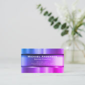 Metallisch farbig visitenkarte (Stehend Vorderseite)