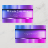 Metallisch farbig visitenkarte (Vorne/Hinten)
