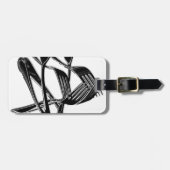 metallisch gepäckanhänger (Vorderseite horizontal)