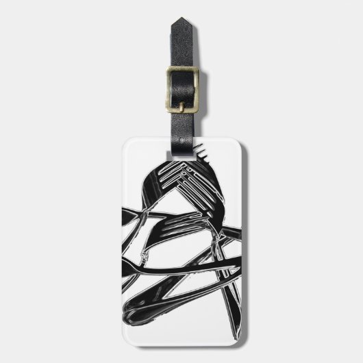 metallisch gepäckanhänger (Vorderseite vertikal)