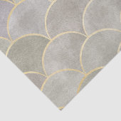 Metallisch glänzende Art Deko Fan Patterns, Deko,  Seidenpapier (Ausschnitt)