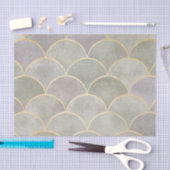 Metallisch glänzende Art Deko Fan Patterns, Deko,  Seidenpapier (Handwerk)