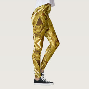 Metallisch Gold Abstrakt 101 Leggings
