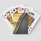 Metallisch Golden Dark Wave Spielkarten (Rückseite)