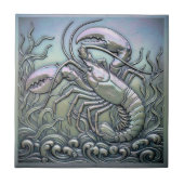 Metallisch Irisierender Hummer ID1223 Fliese (Vorderseite)