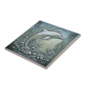 Metallisch Iriszierender Delfin ID1223 Fliese (Seite)