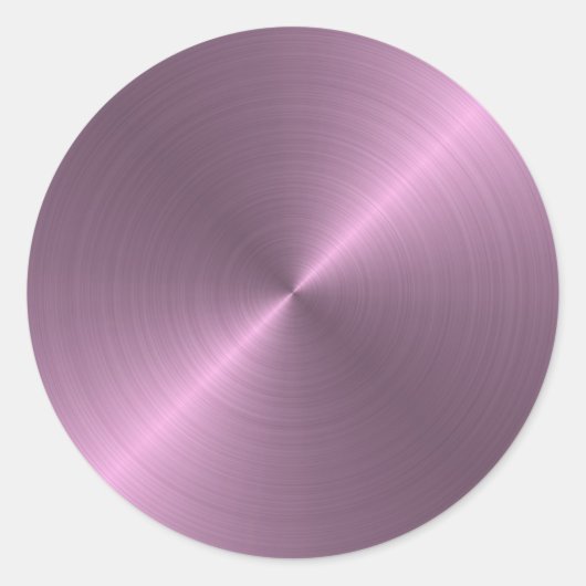 metallisch Lila Runder Aufkleber (Vorderseite)