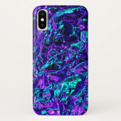 Metallisch Lila und Aquamarin Case-Mate iPhone Hülle (Rückseite)