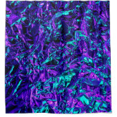 Metallisch Lila und Aquamarin Duschvorhang (Vorderseite)