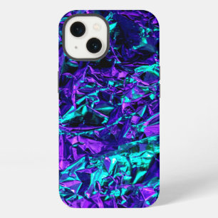 Metallisch Lila und Aquamarin iPhone 13 Hülle