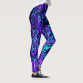 metallisch Lila und Aquamarin Leggings (Rechts)