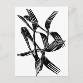 metallisch postkarte