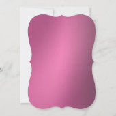 Metallisch rosa Kreuz Heilige Kommunion oder Bestä Einladung (Rückseite)