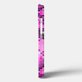 Metallisch rosa Sequins Look Disco Mirrors Blend Case-Mate iPhone Hülle (Rückseite / Links)