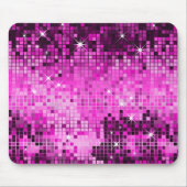 Metallisch rosa Sequins Look Disco Mirrors Blend Mousepad (Vorne)