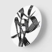 metallisch runde wanduhr (Winkel)