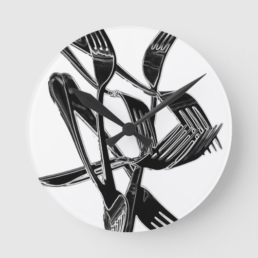 metallisch runde wanduhr (Vorderseite)