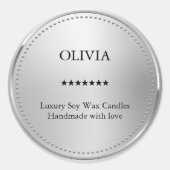 metallisch runder aufkleber (Vorderseite)