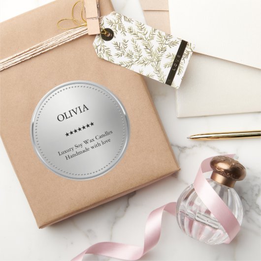 metallisch runder aufkleber (Schenken)