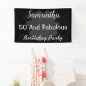 Metallische 3D Silber Blume 50 & Fabulous Banner (Insitu)