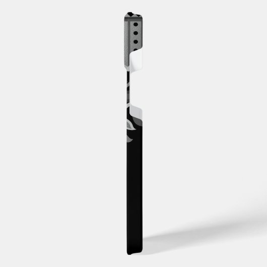 Metallische Abstrakte Blüte iPhone Hülle (Linke Seite)