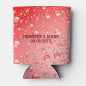 Metallische Abstrakte Regenfälle Dosenkühler (Vorderseite)