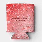 Metallische Abstrakte Regenfälle Dosenkühler (Rückseite)