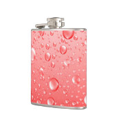 Metallische Abstrakte Regenfälle Flachmann (Links)