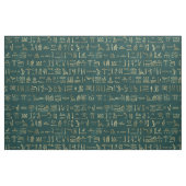Metallische ägyptische Hieroglyphen auf Waldgrün Stoff (Fat Quarter (45,7 x 55,9 cm))