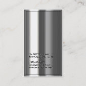 Metallische Announcer-Visitenkarte für Gold-Logos Visitenkarte (Rückseite)