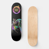 *~* Metallische AP88 Aquamariner Elementargolddrac Skateboard (Vorderseite)