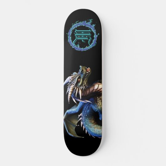 *~* Metallische AP88 Elemental Fierce Aquamarin Dr Skateboard (Vorderseite)