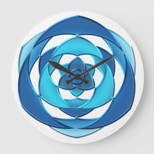 metallische Art Große Wanduhr