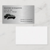 Metallische Automotive Moderne Visitenkarten Visitenkarte (Vorne/Hinten)