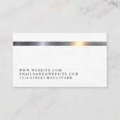 Metallische Bar | QR-Code Visitenkarte (Rückseite)